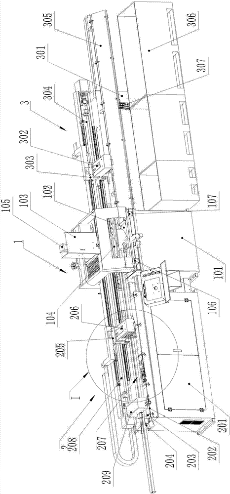 Square tube multi-angle saw cutting machine