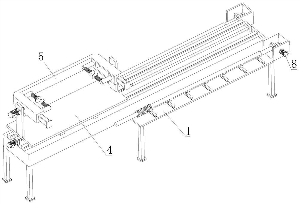 Spraying device for machining automobile rear fender