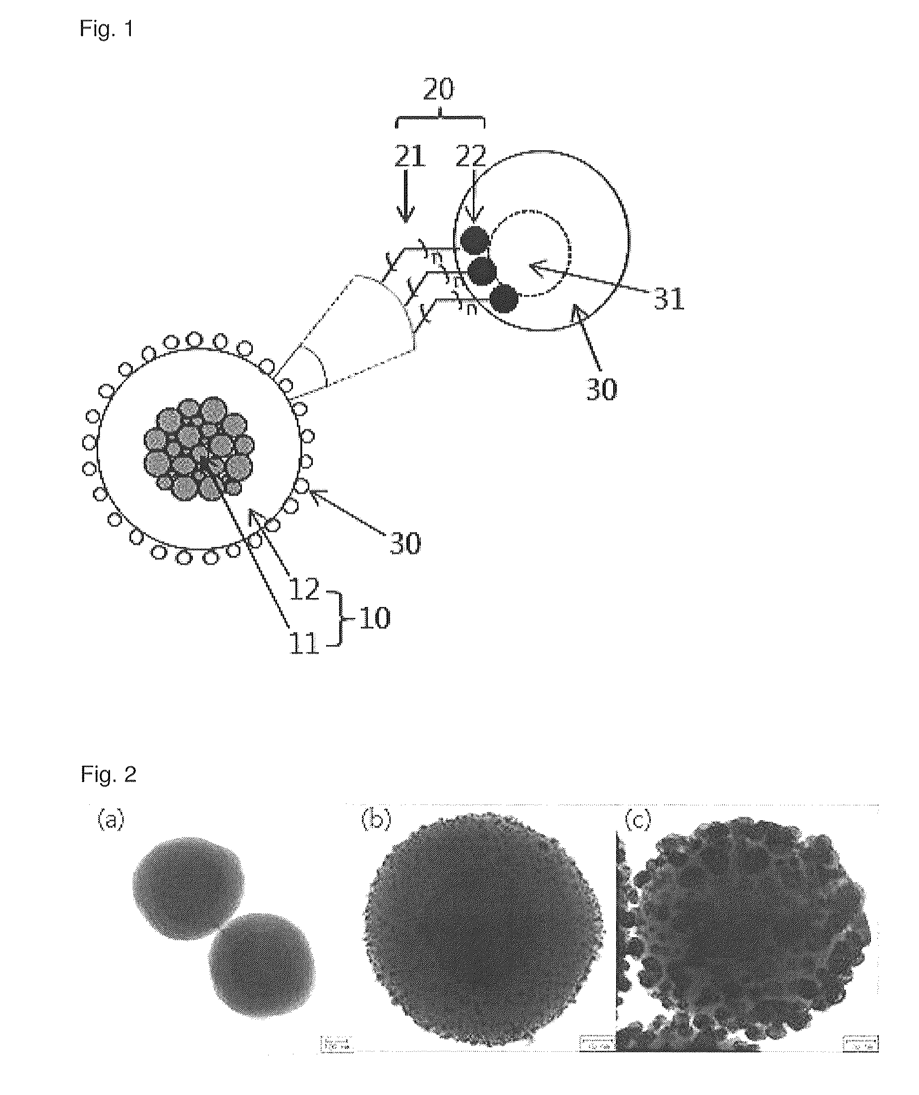 Recyclable porous bead--satellite nanoparticle composite and fabrication method thereof