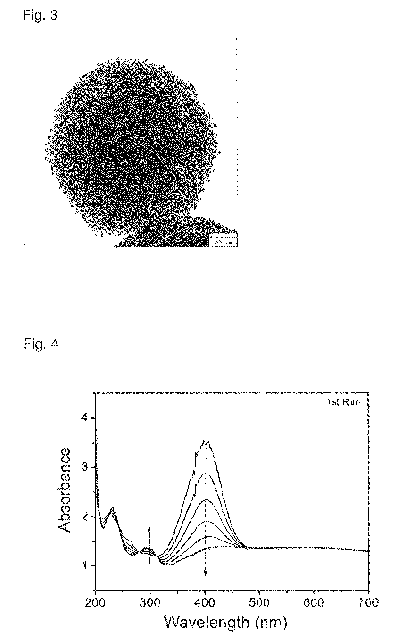 Recyclable porous bead--satellite nanoparticle composite and fabrication method thereof