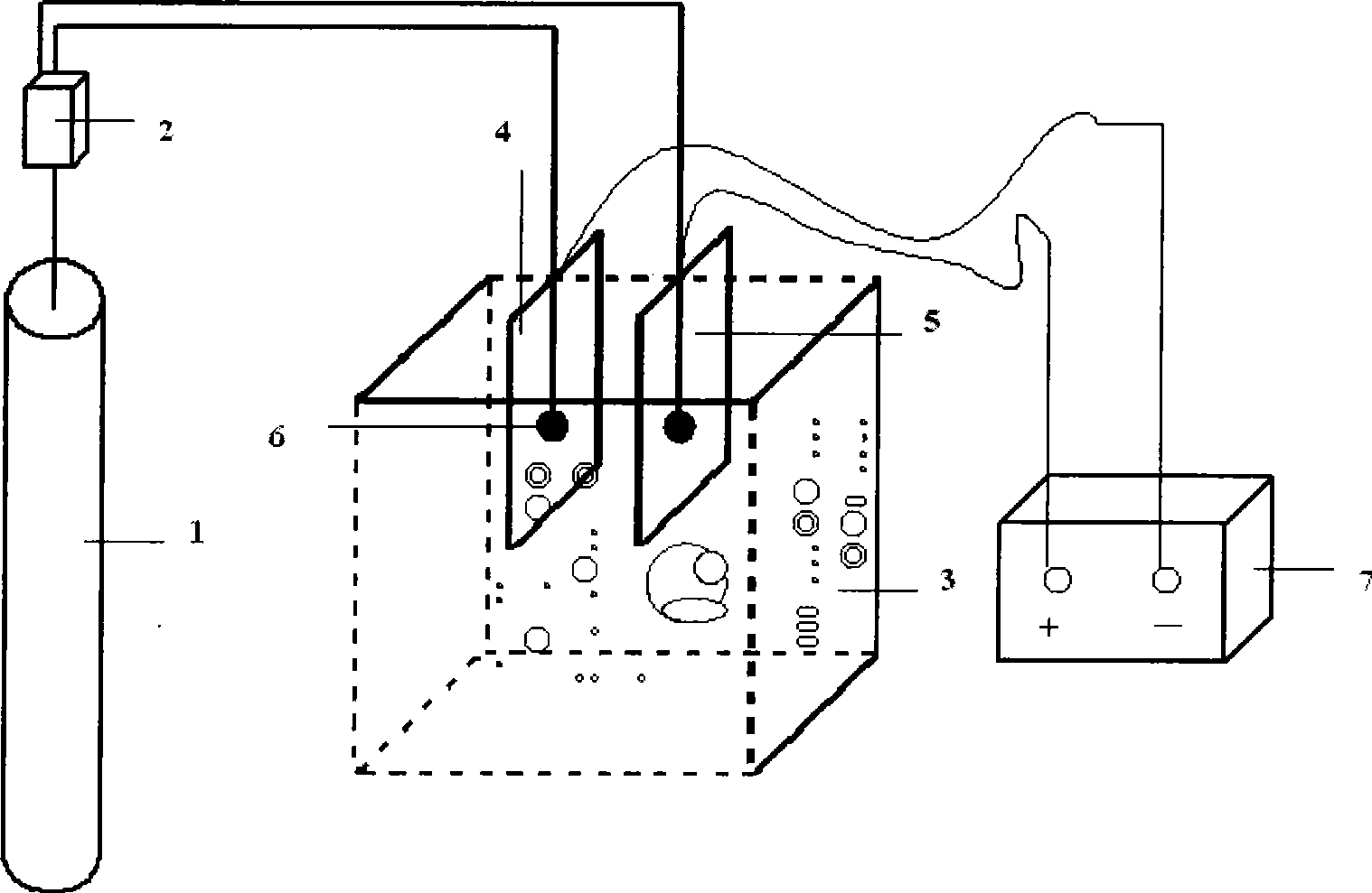 Method for electrochemically disinfecting gas diffusion electrode system