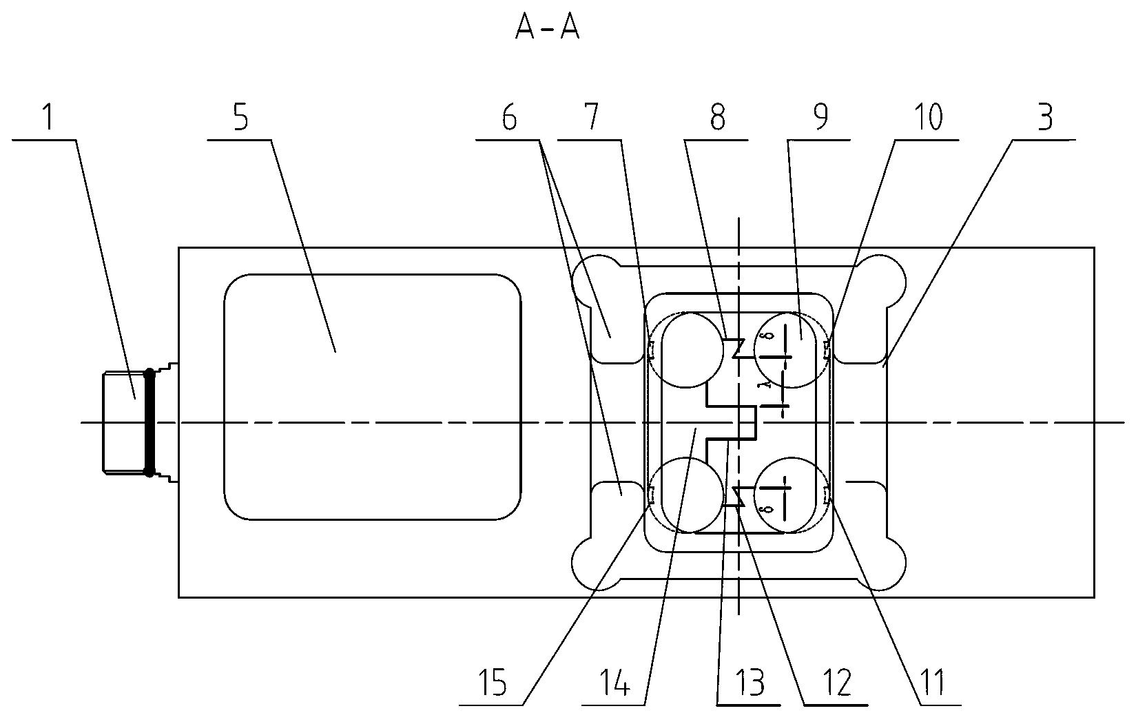 Elastic body of weighing sensor