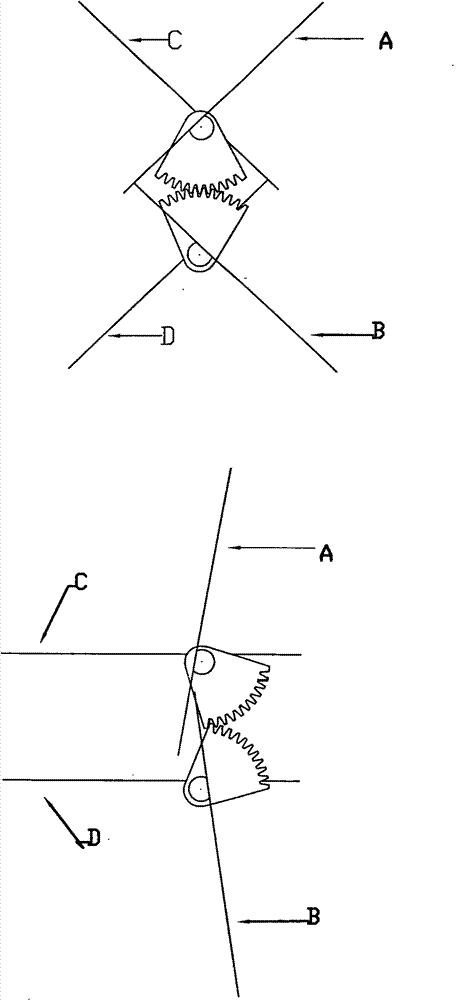 Double-layer reverse rotation vertical-shaft wind-power machine using horizontal combination active wing