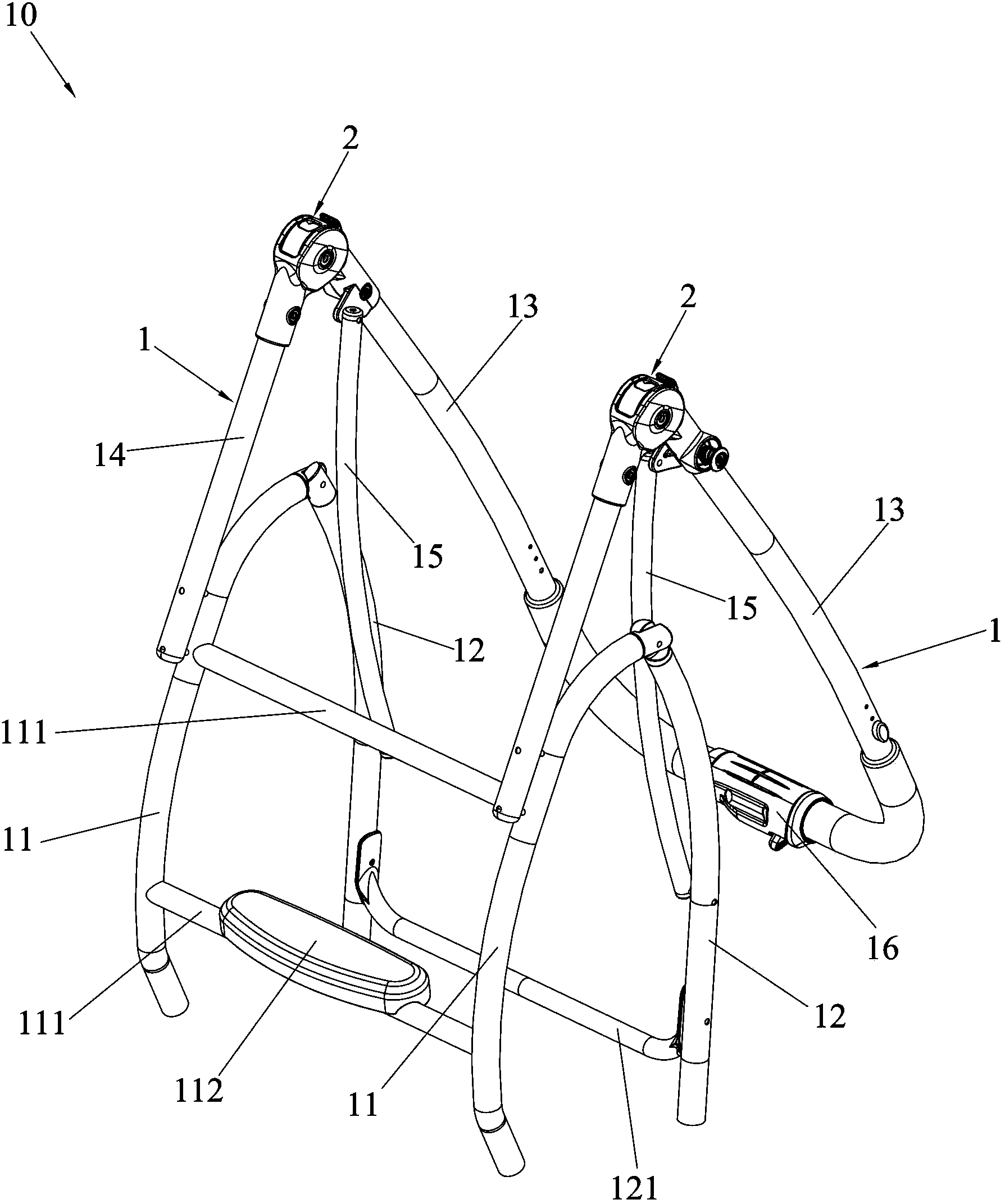 Stroller frame