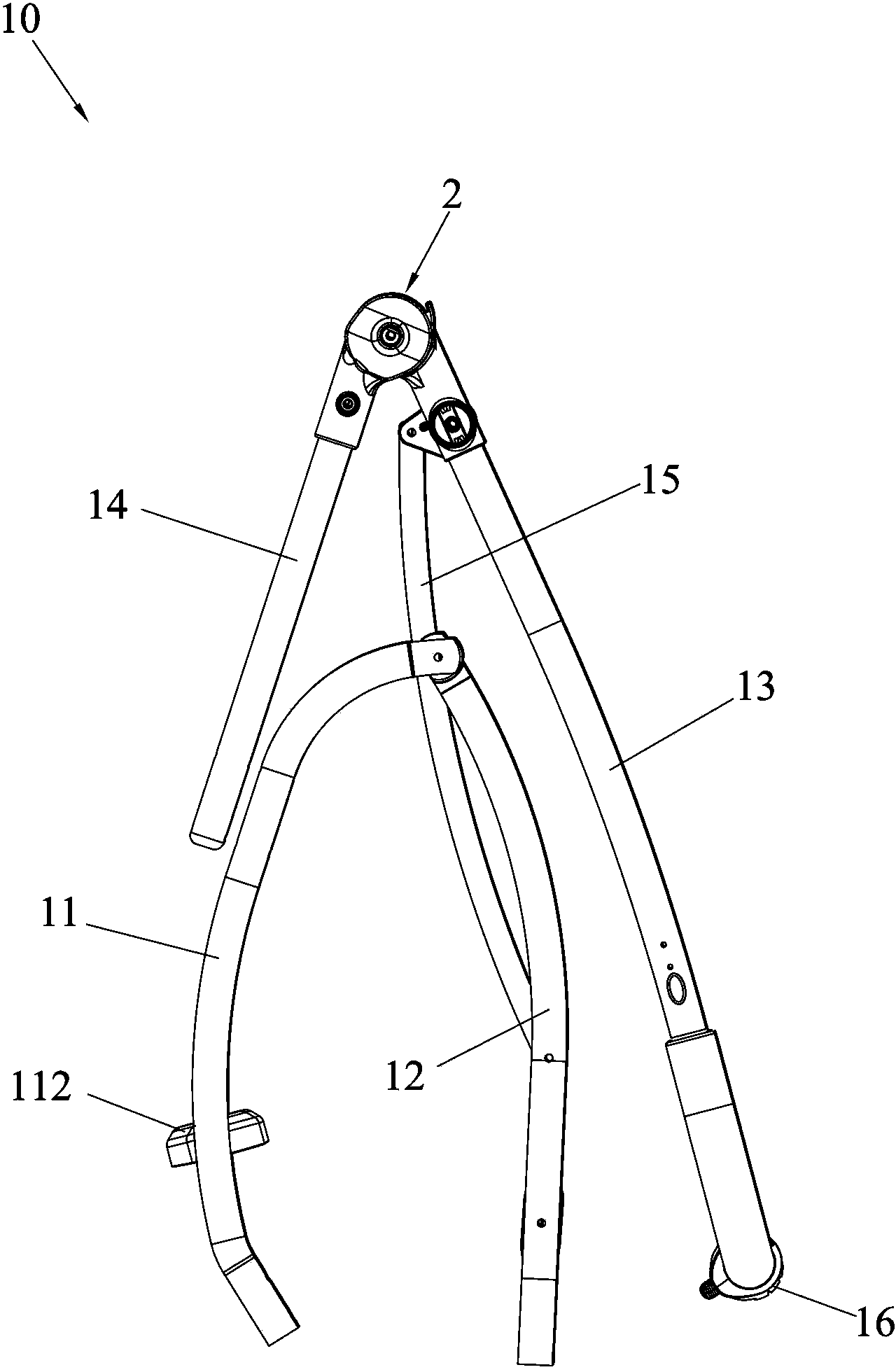 Stroller frame