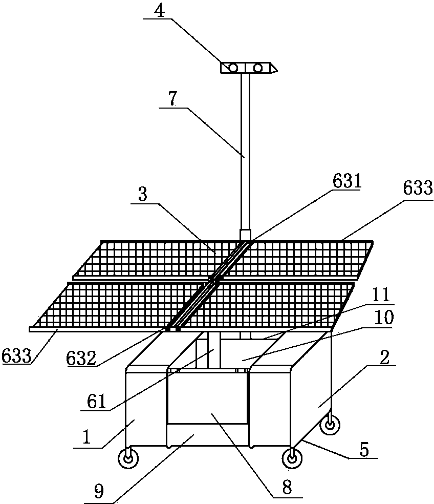 Movable emergency power supply lighting device