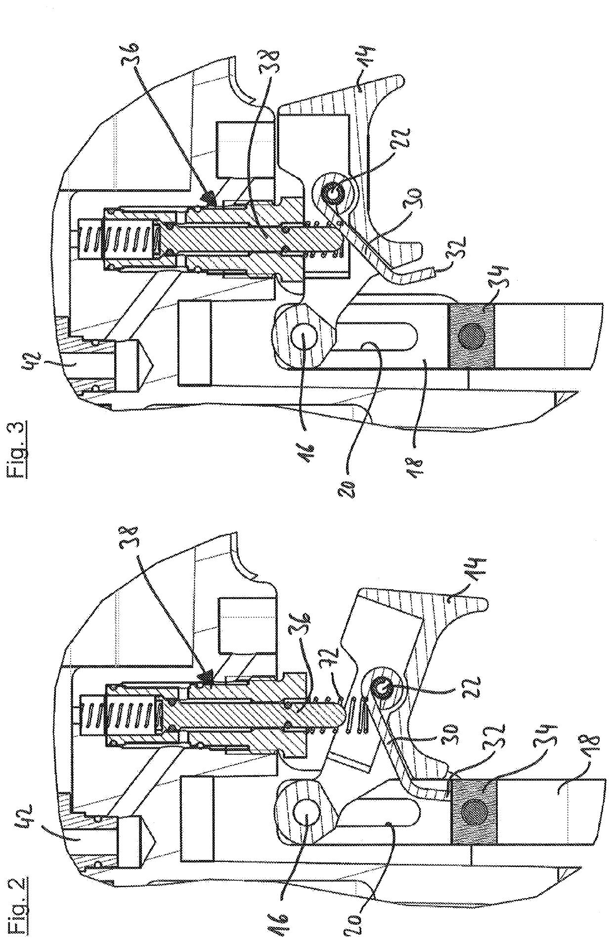 Compressed air nailer with automatic operating mode and a placing sensor