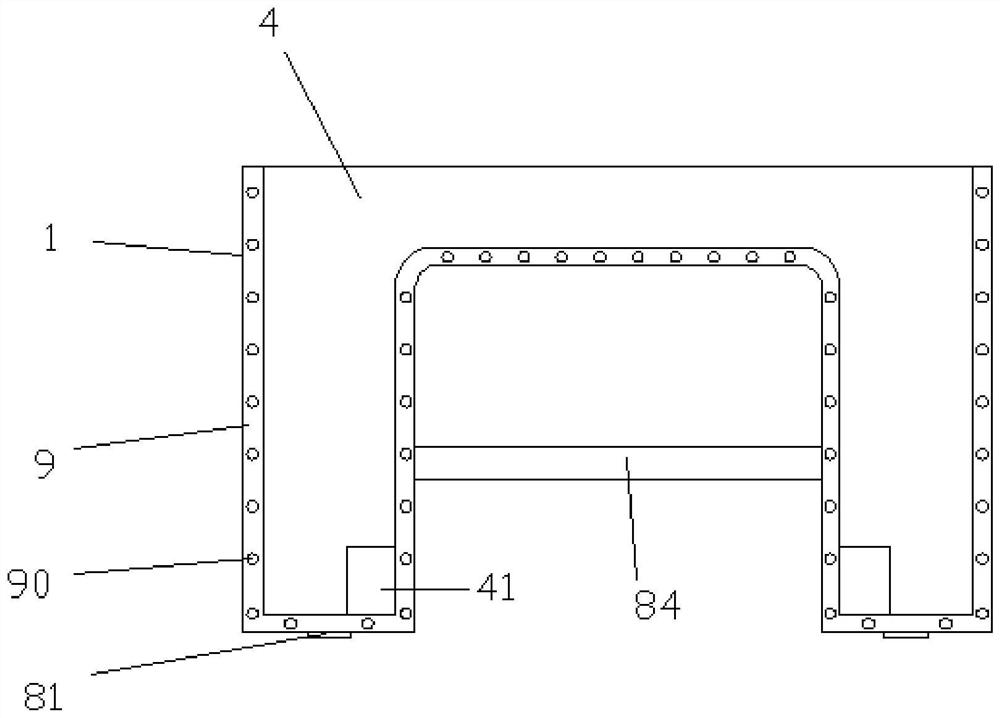 A prefabricated concrete T-beam U-shaped cable trough mold