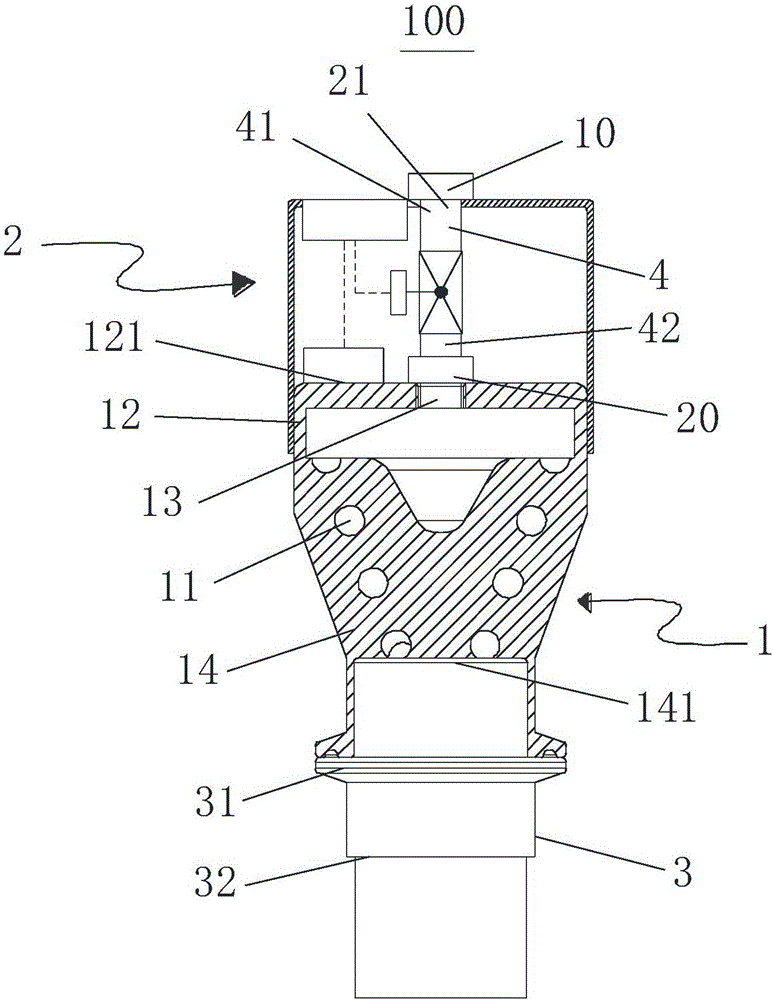 Eddy blowing device for pipelines