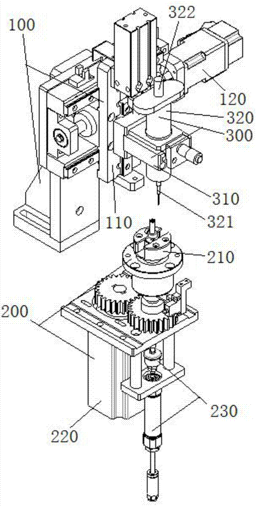 Glue dispensing device of hollow cup motor rotor