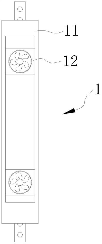 Intelligent ventilation device for breeding house for livestock breeding