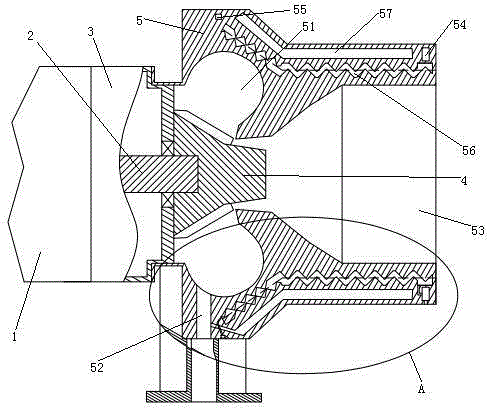 Turbine supercharger with cooling water jacket