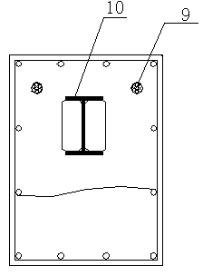 Combination column and combination beam frame with internally-arranged high-strength concrete core columns and construction method thereof