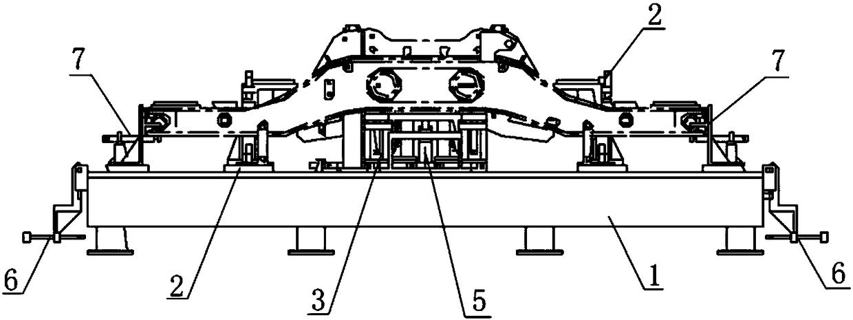 A frame flexible assembly and welding tool