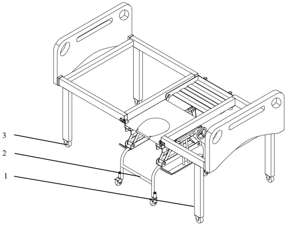 Detachable sickbed convenient to transfer