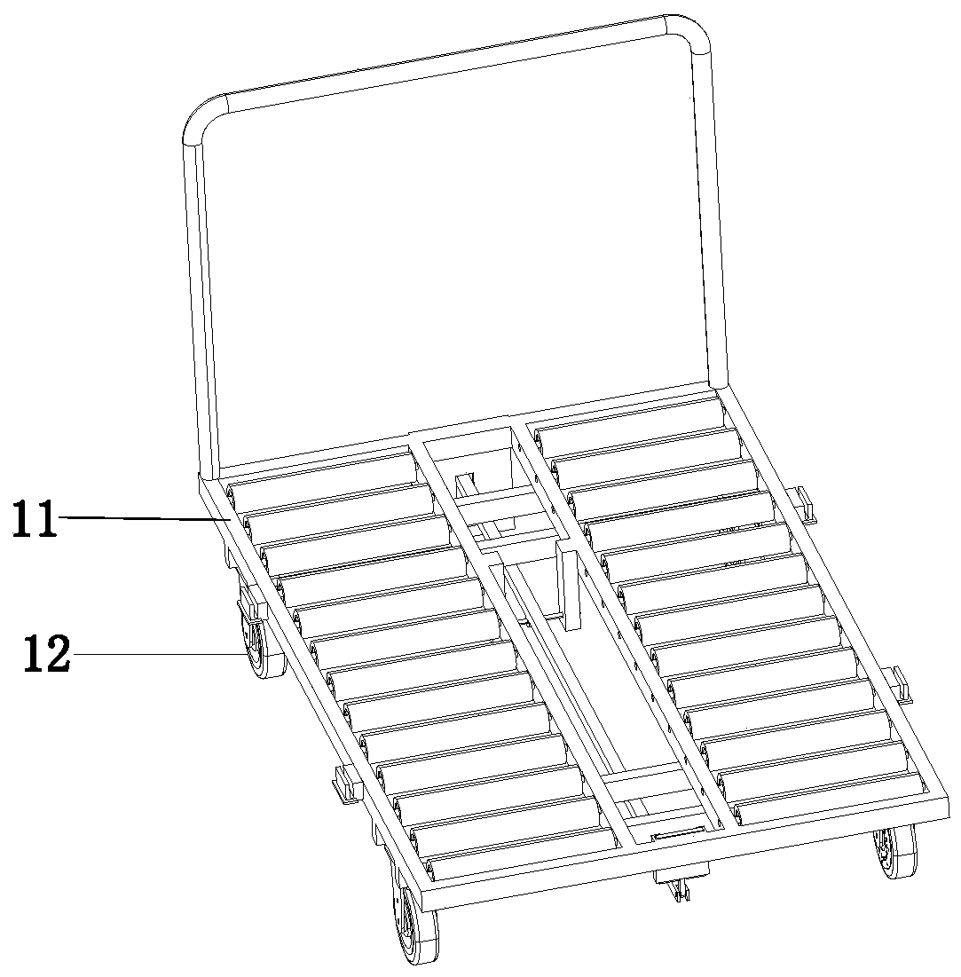 Liquid crystal screen anti-falling turnover vehicle