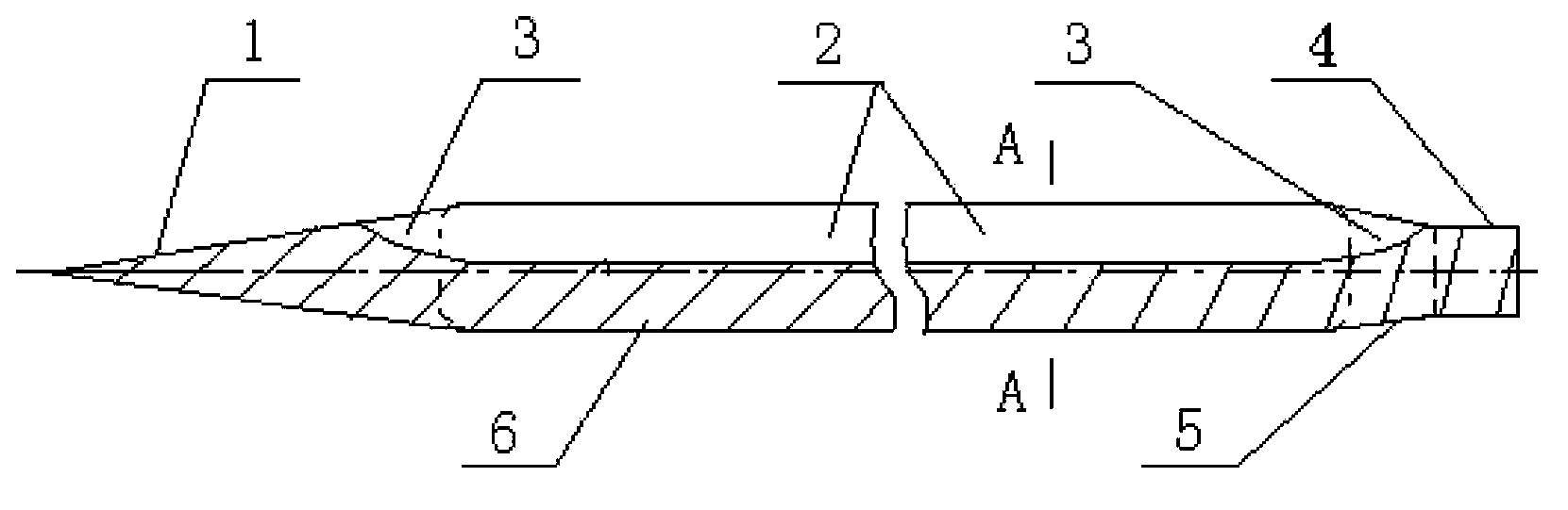 Intramedullary needle for treating human body clavicle fracture