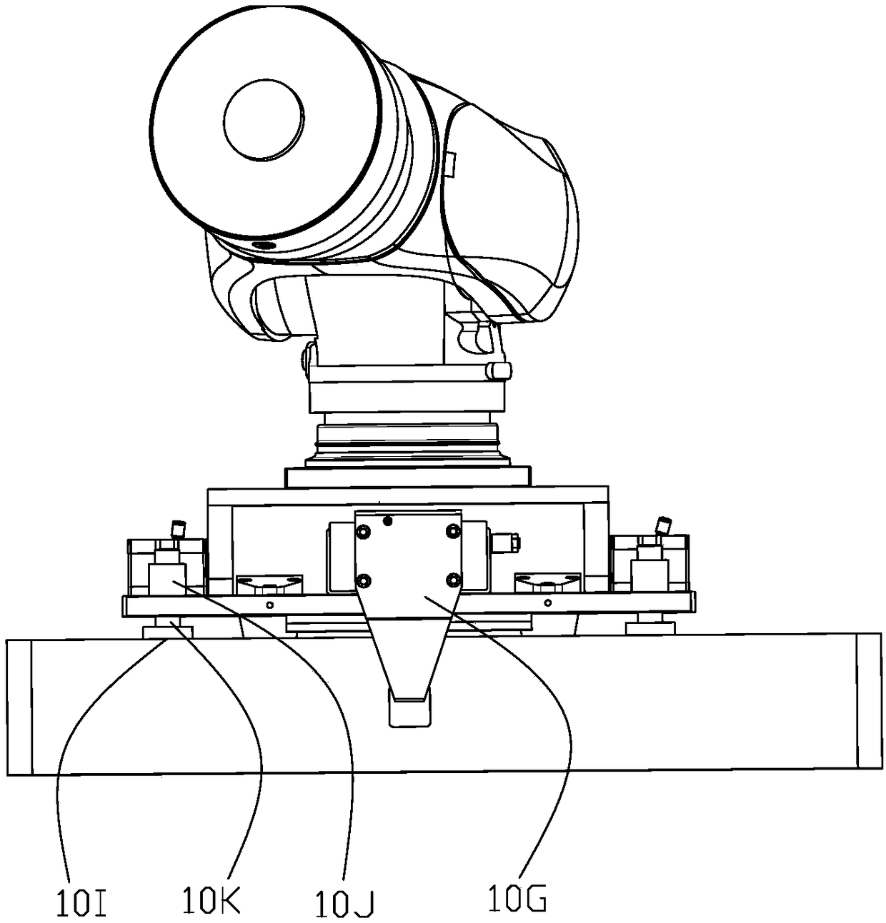 Vision-guided engine cylinder head unstacking and detecting robot