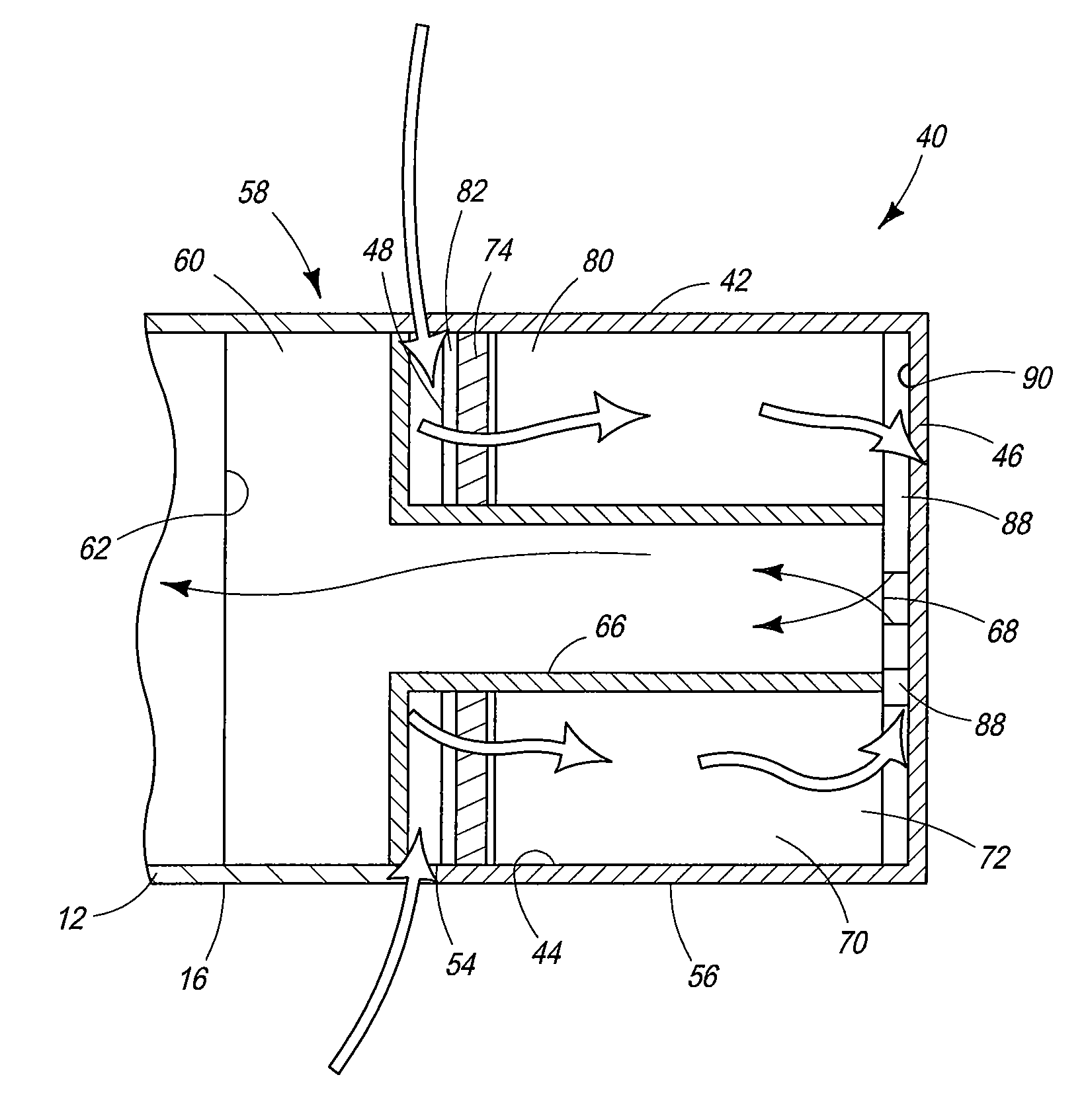 Air filter assembly for combustion tool