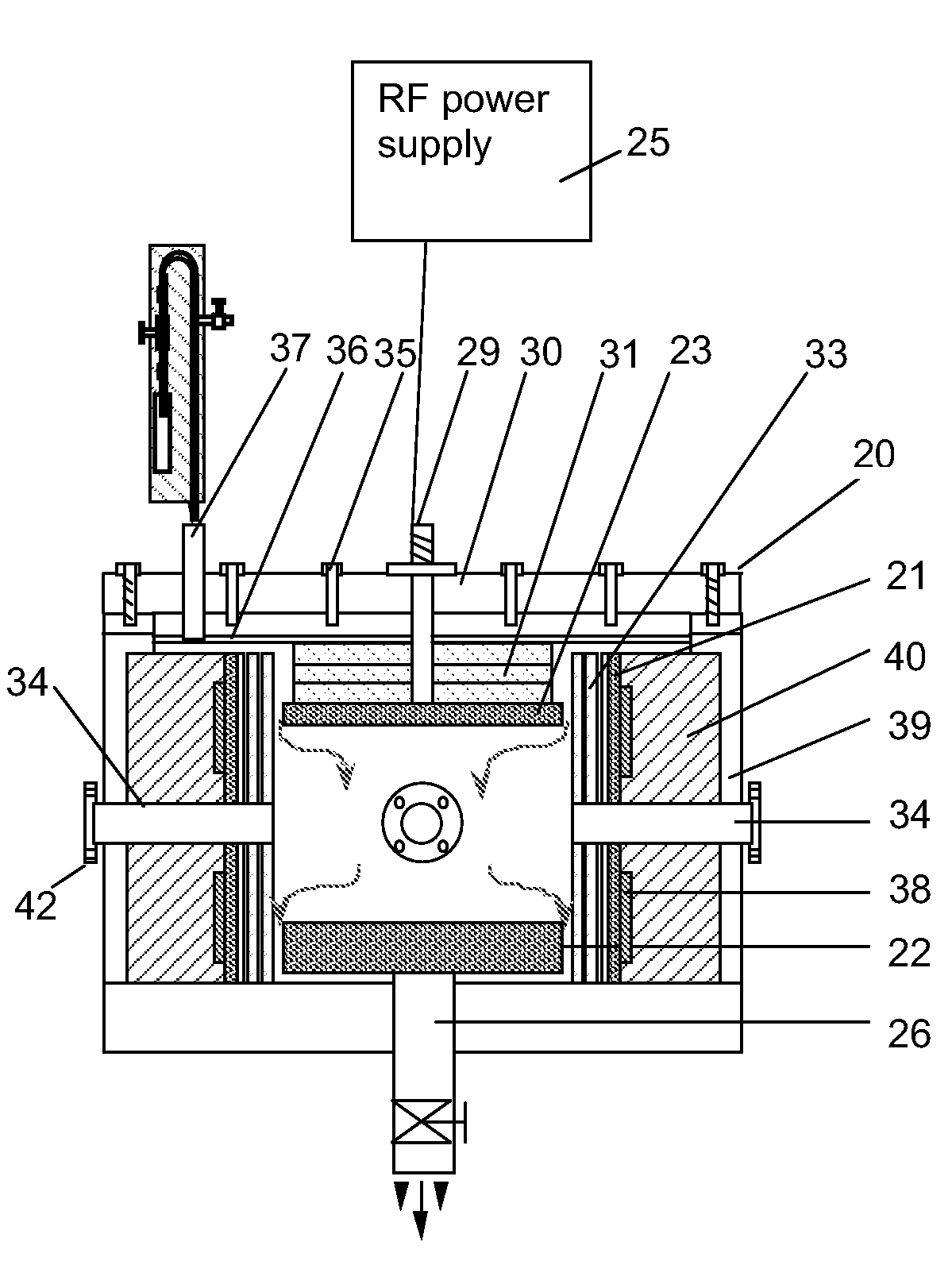 RF plasma-enhanced deposition of fluorinated films