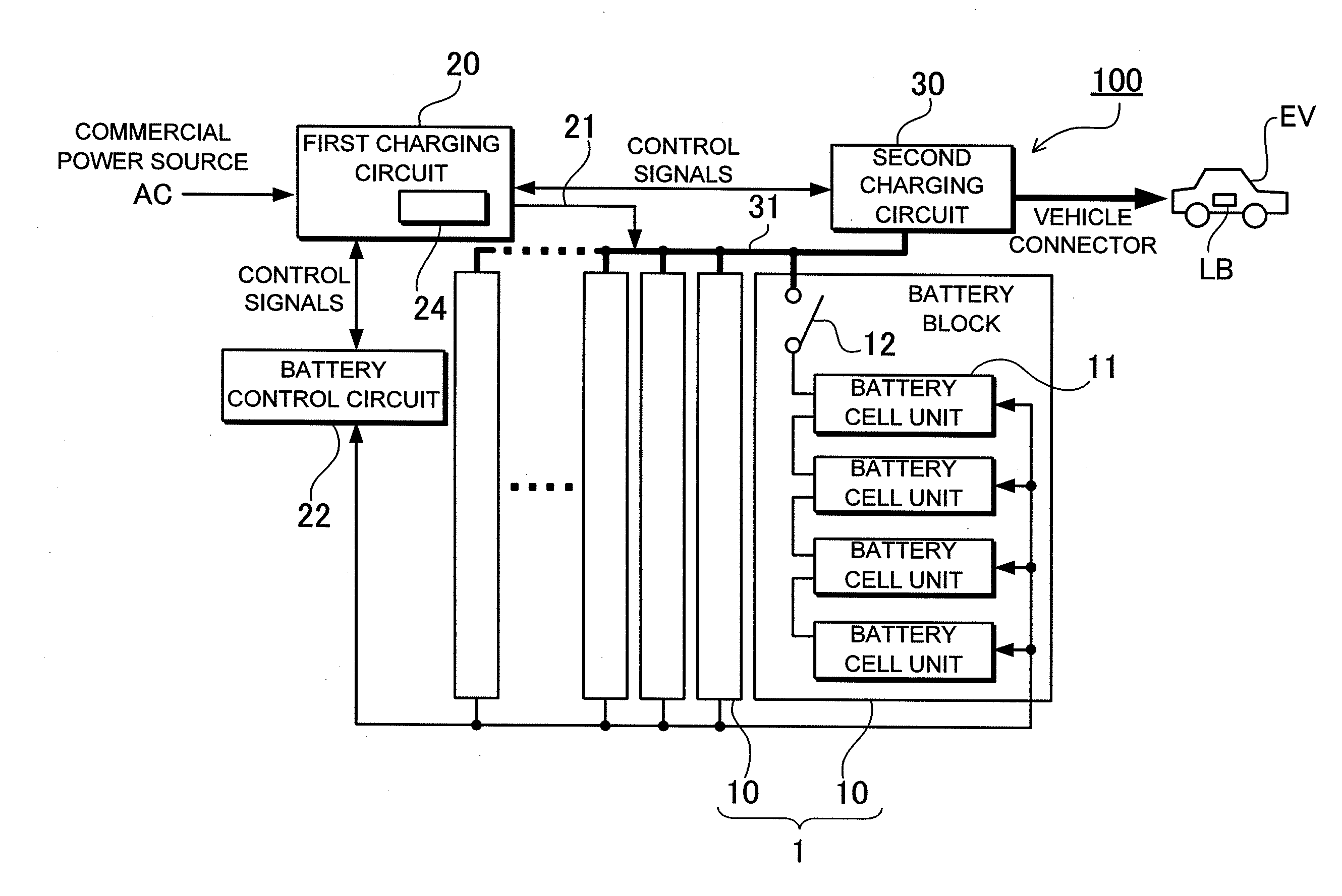 Battery charging apparatus