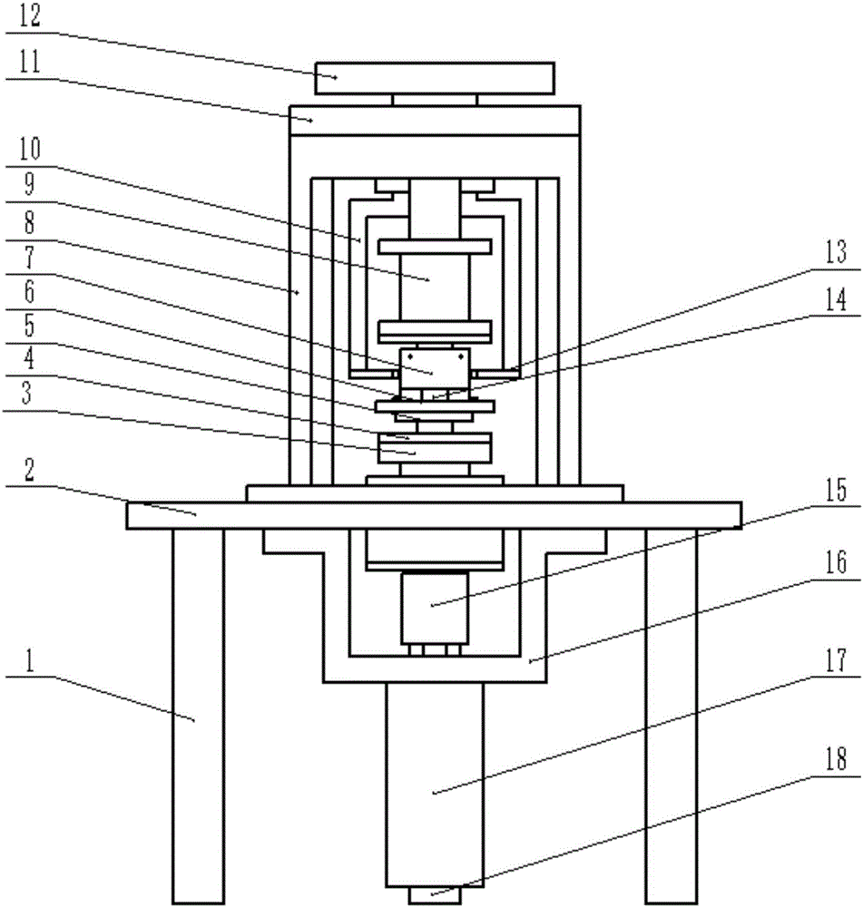 Surface-to-surface contact torsional fretting friction-wear testing system and control method thereof