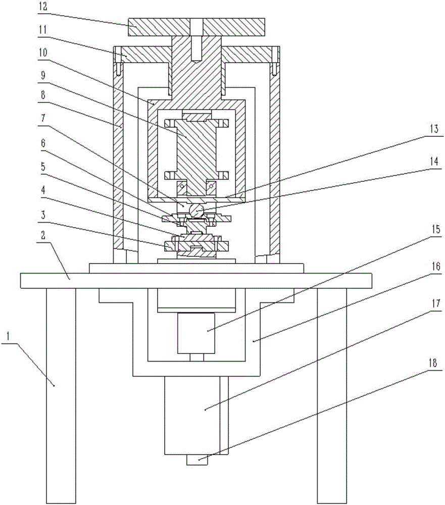 Surface-to-surface contact torsional fretting friction-wear testing system and control method thereof