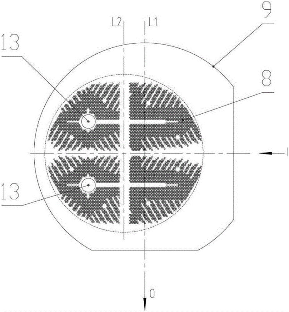 Lateral exhaust eccentric steam condensation system and method