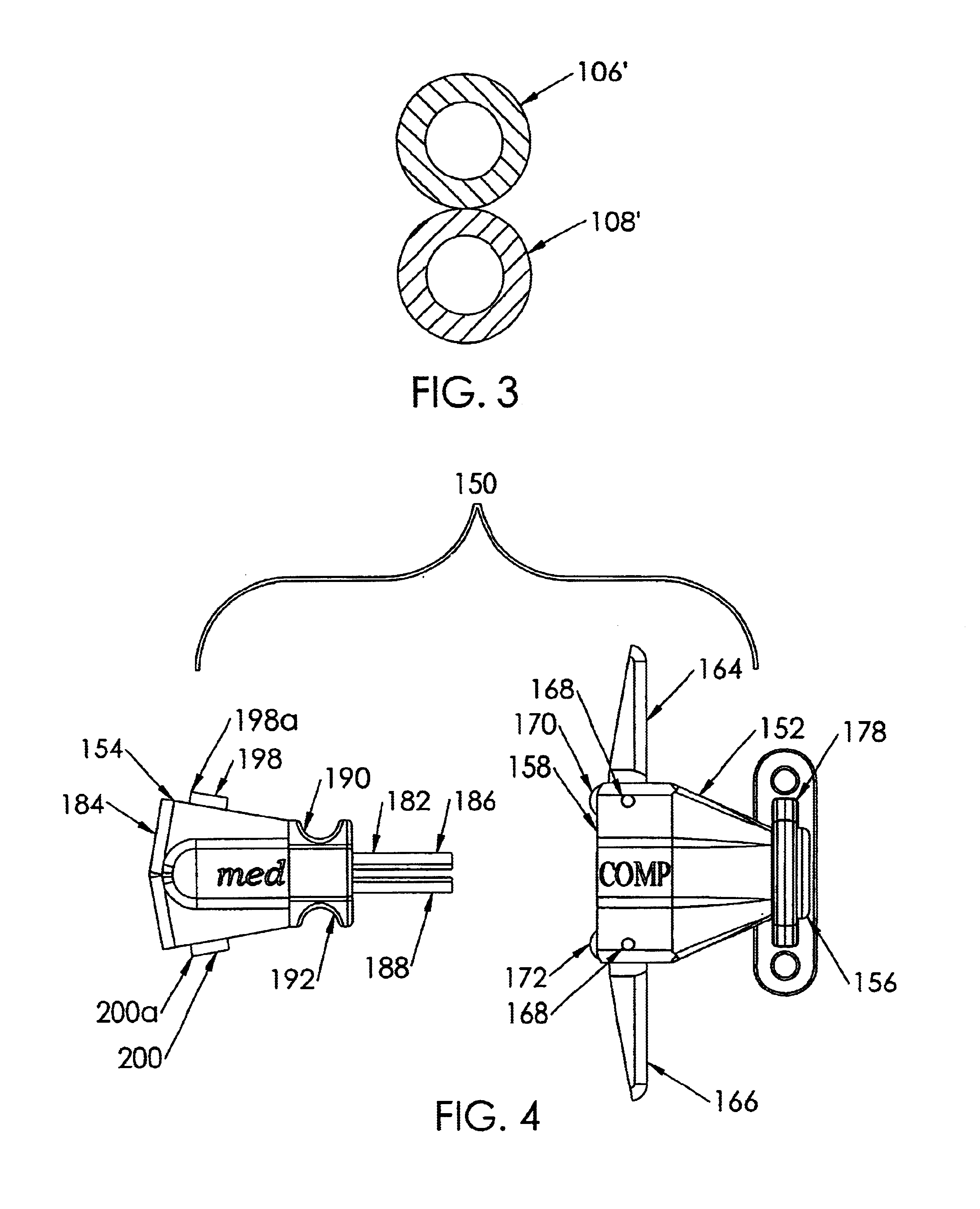 Multi-lumen catheter with detachable locking hub