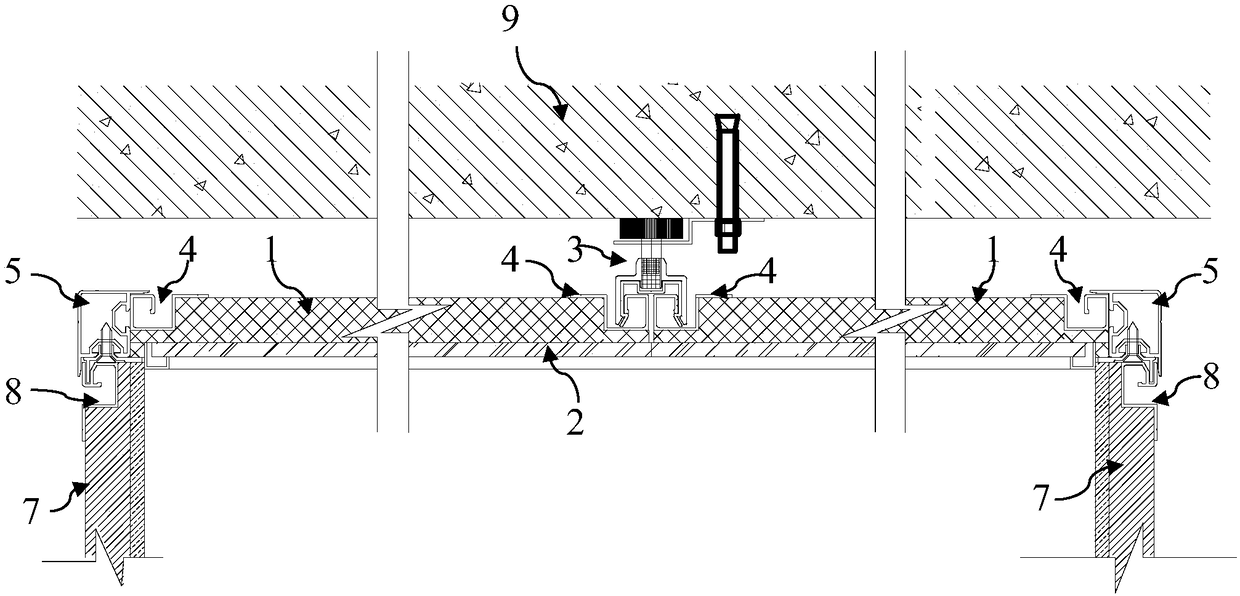 Silver mirror installation assembly and installation method thereof