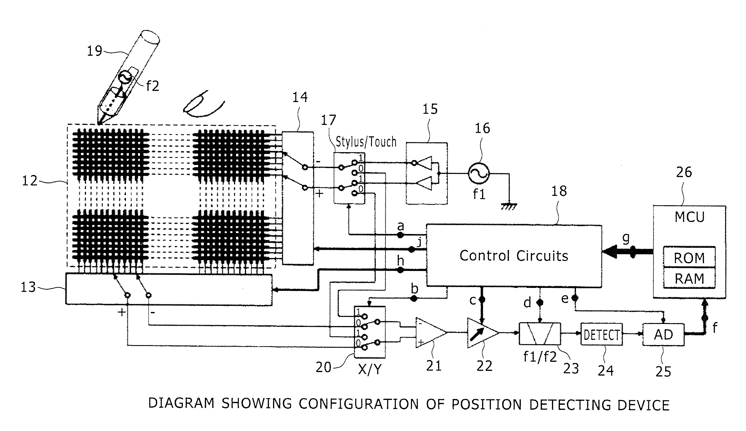 Position detecting device