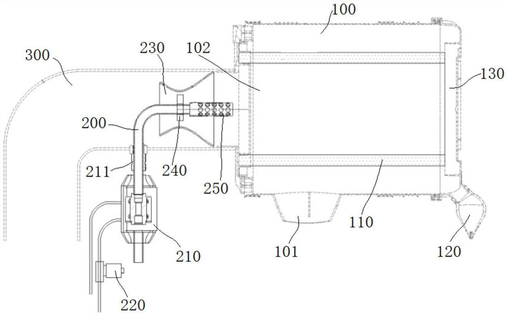 Air filter blowback self-cleaning device for air compressor