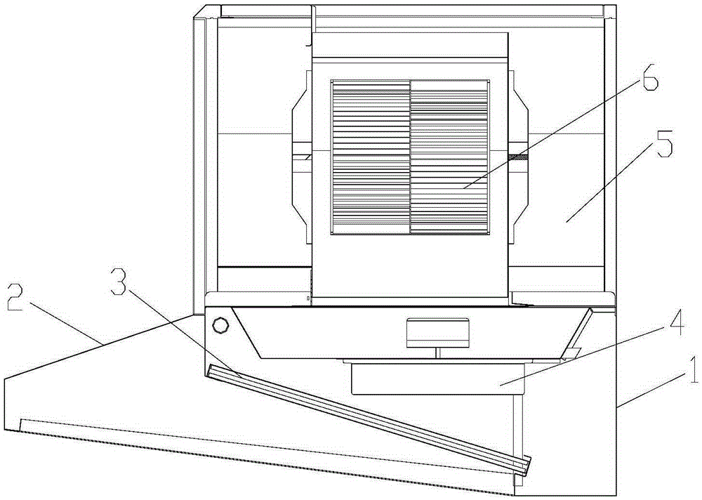 Multi-stage filtering device used for removing oil fume