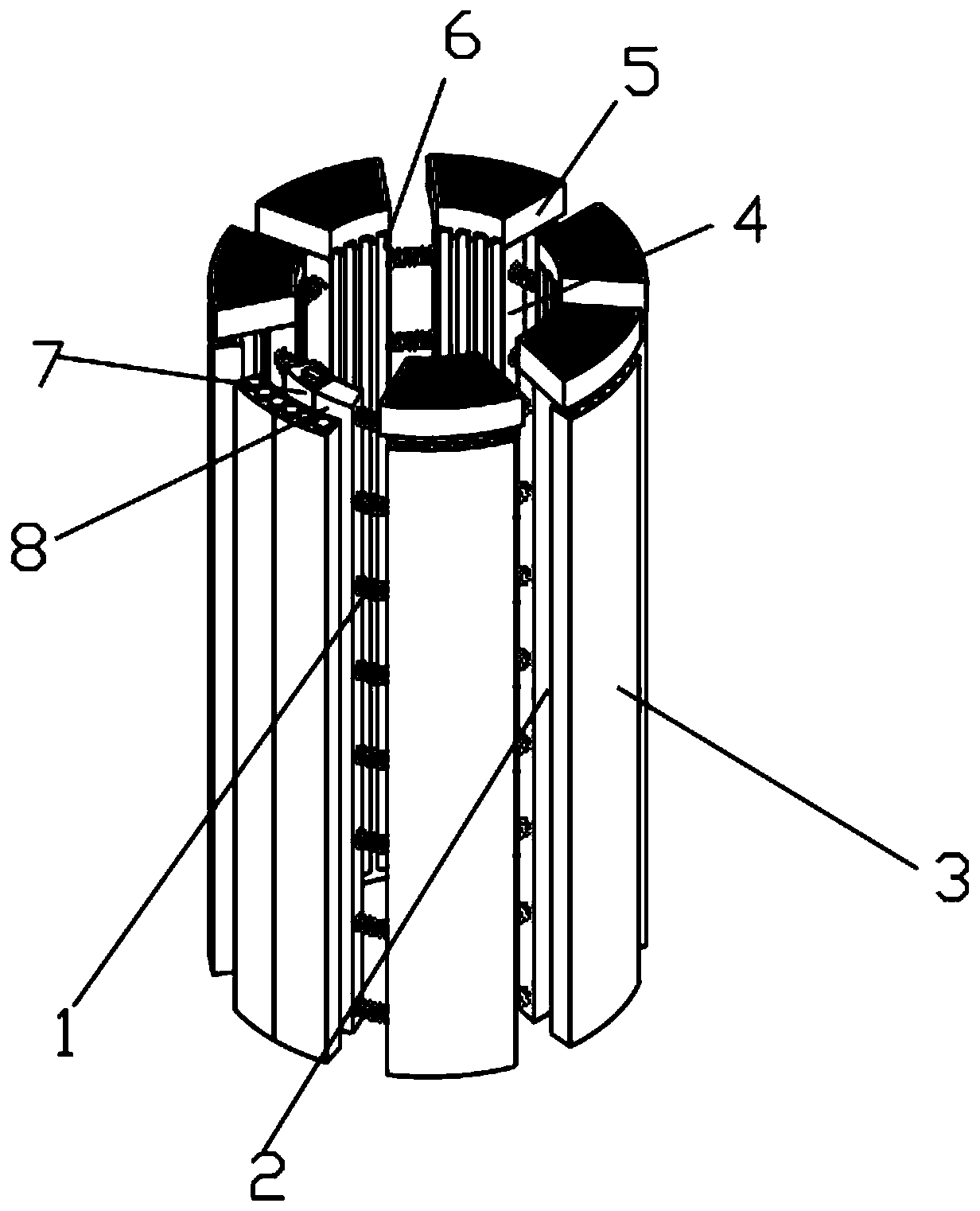 Winter protection device and method for garden trees