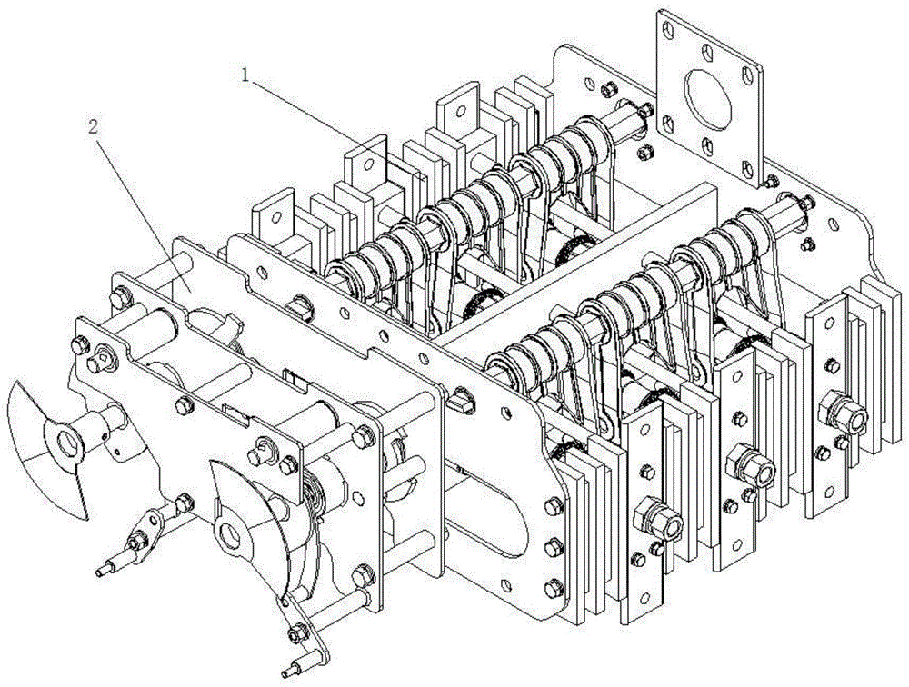 A grounding switch with grounding operating mechanism