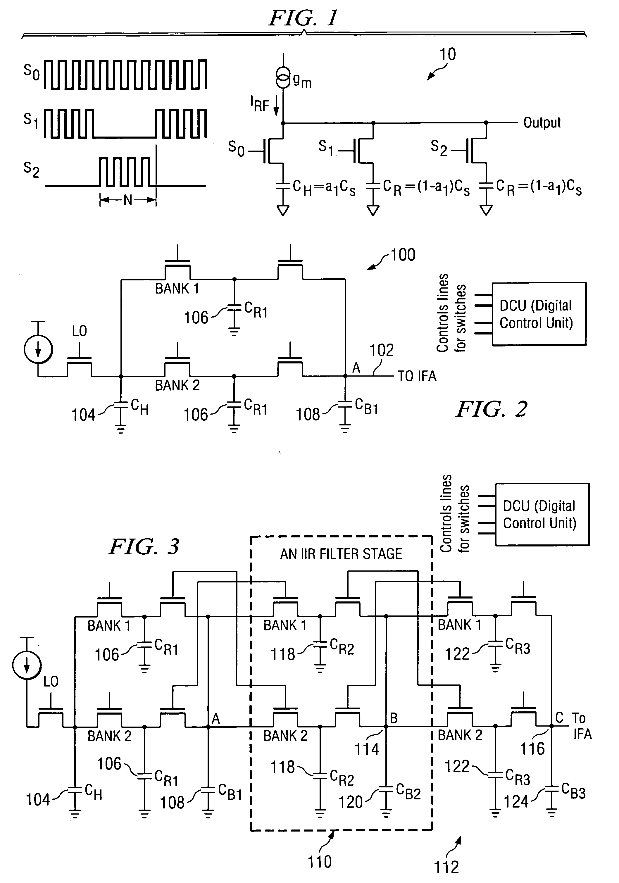 Technique for improving antialiasing and adjacent channel interference filtering using cascaded passive IIR filter stages combined with direct sampling and mixing