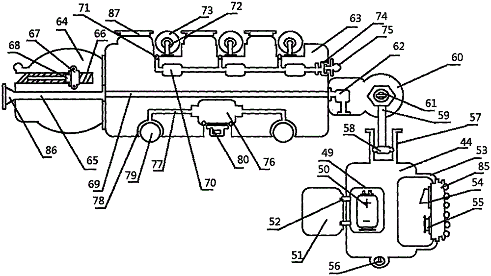 Membrane rupture and amniotic fluid drainage combined device for obstetrical department