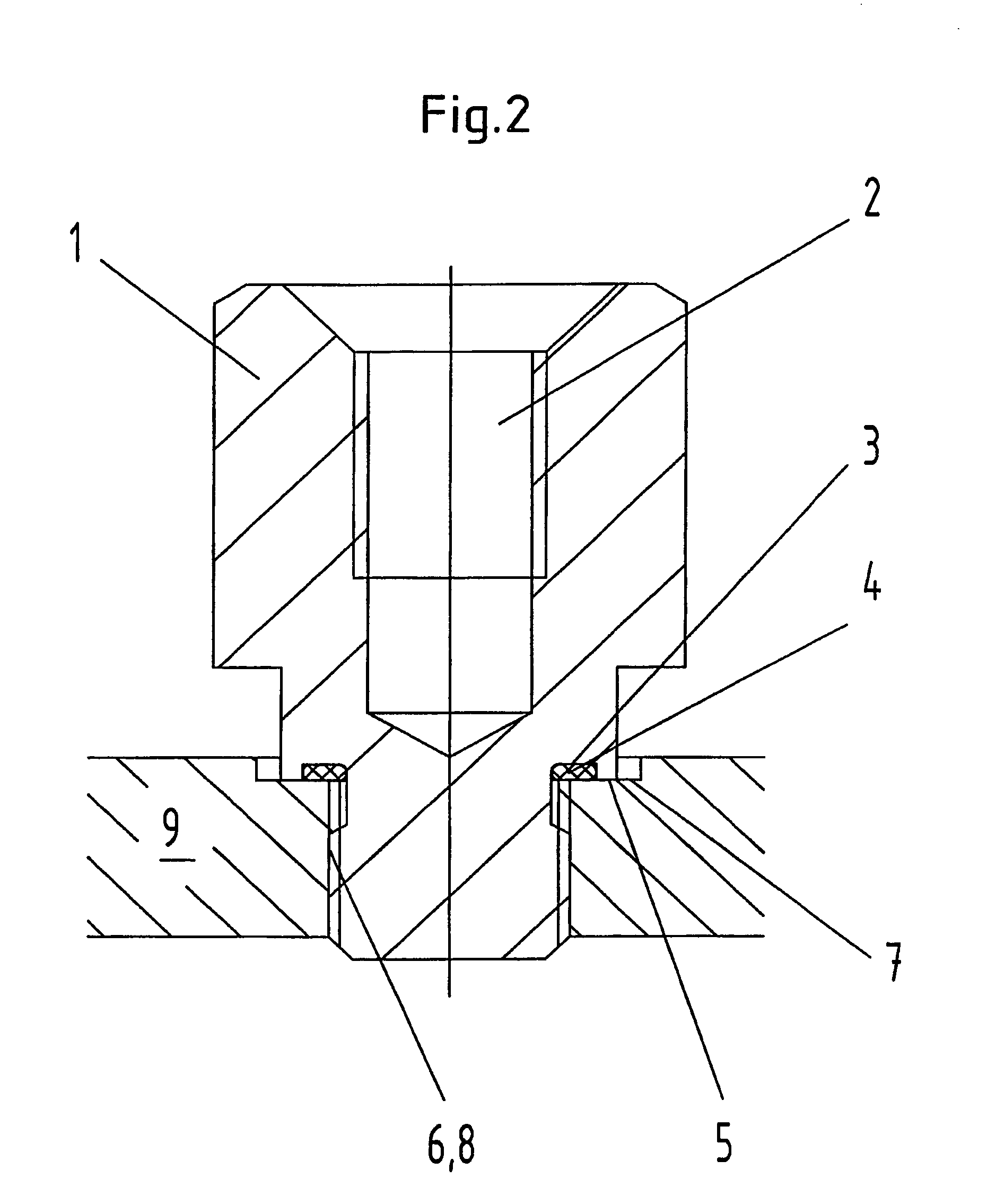 Device with a screw plug and a range of devices