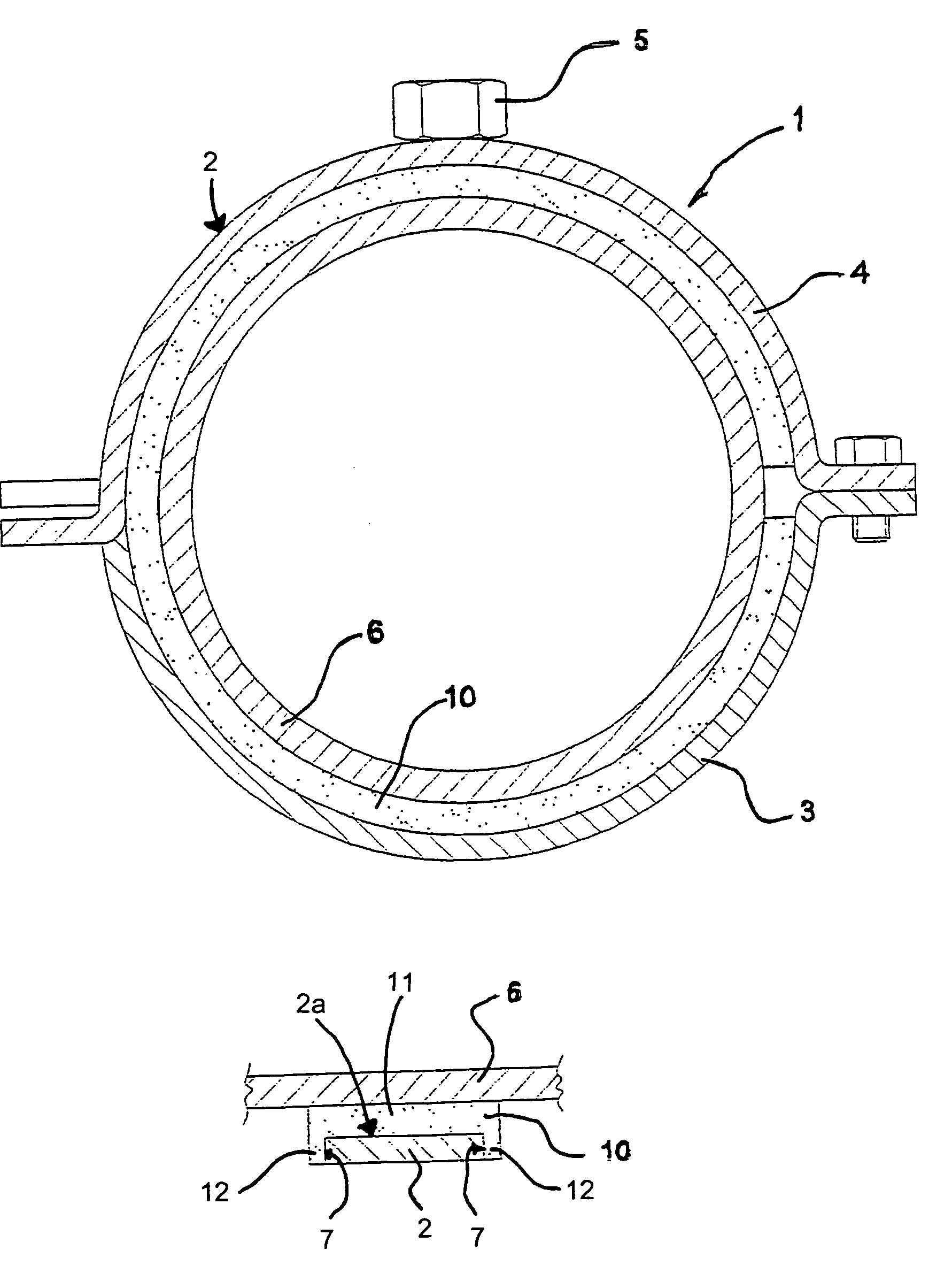 Vibration isolating pipe clip