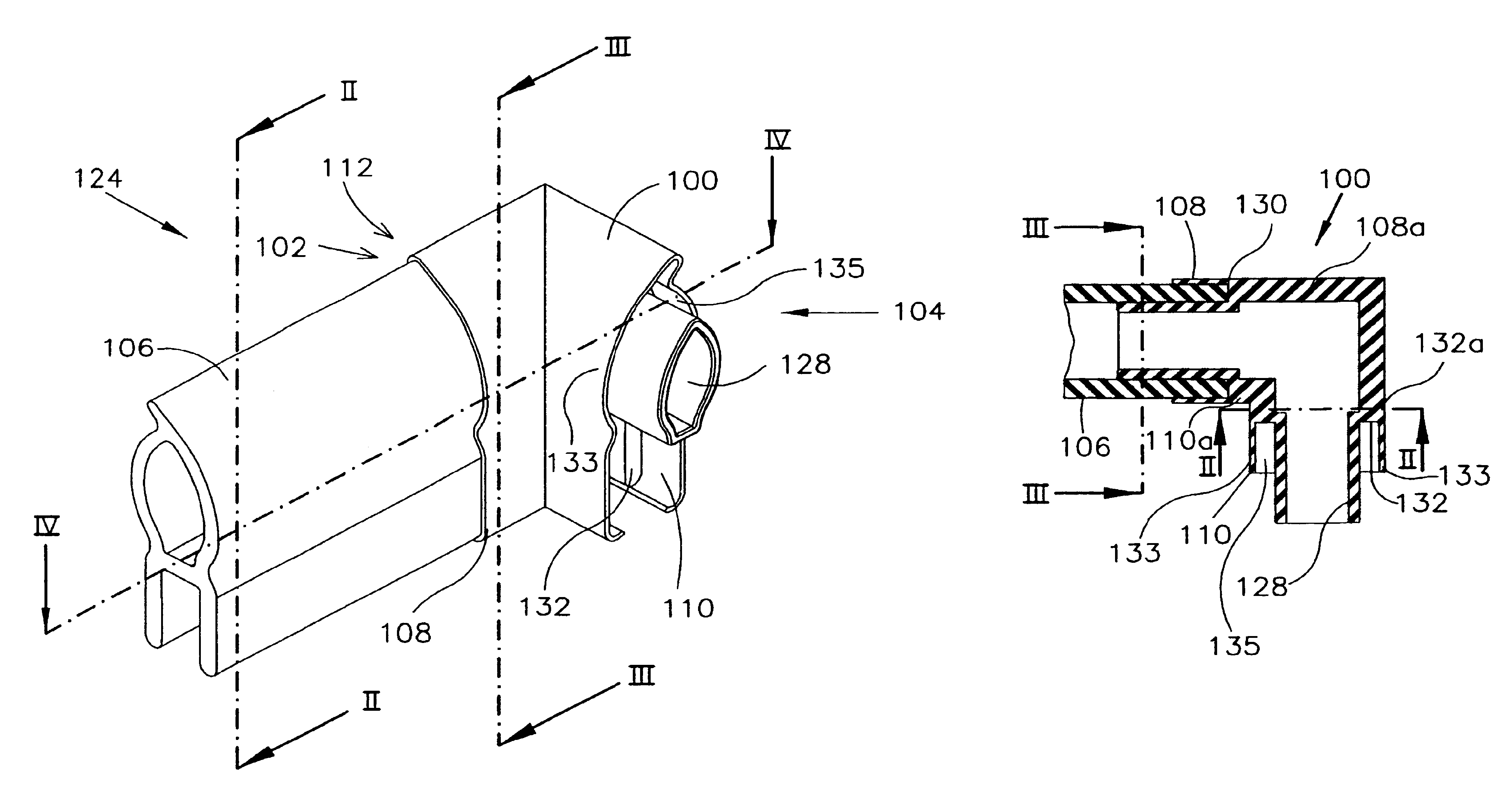 Sealing connection element, sealing end piece and a seal