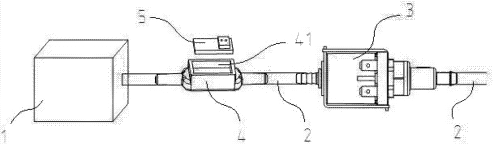 Device for achieving water shortage detection function in steam equipment