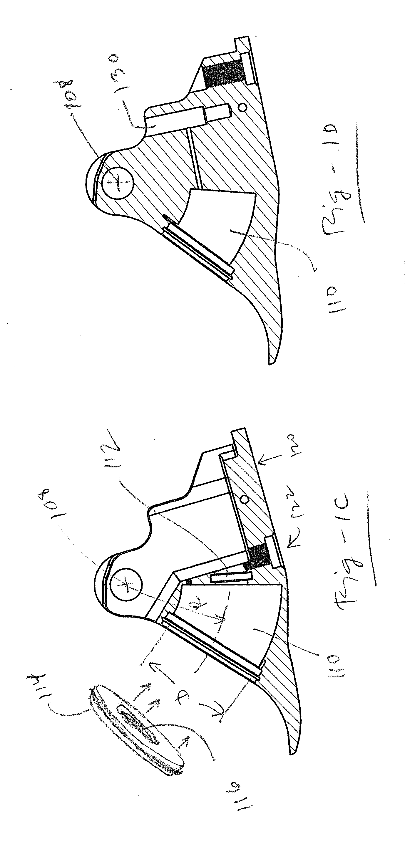 Prosthetics using curved dampening cylinders