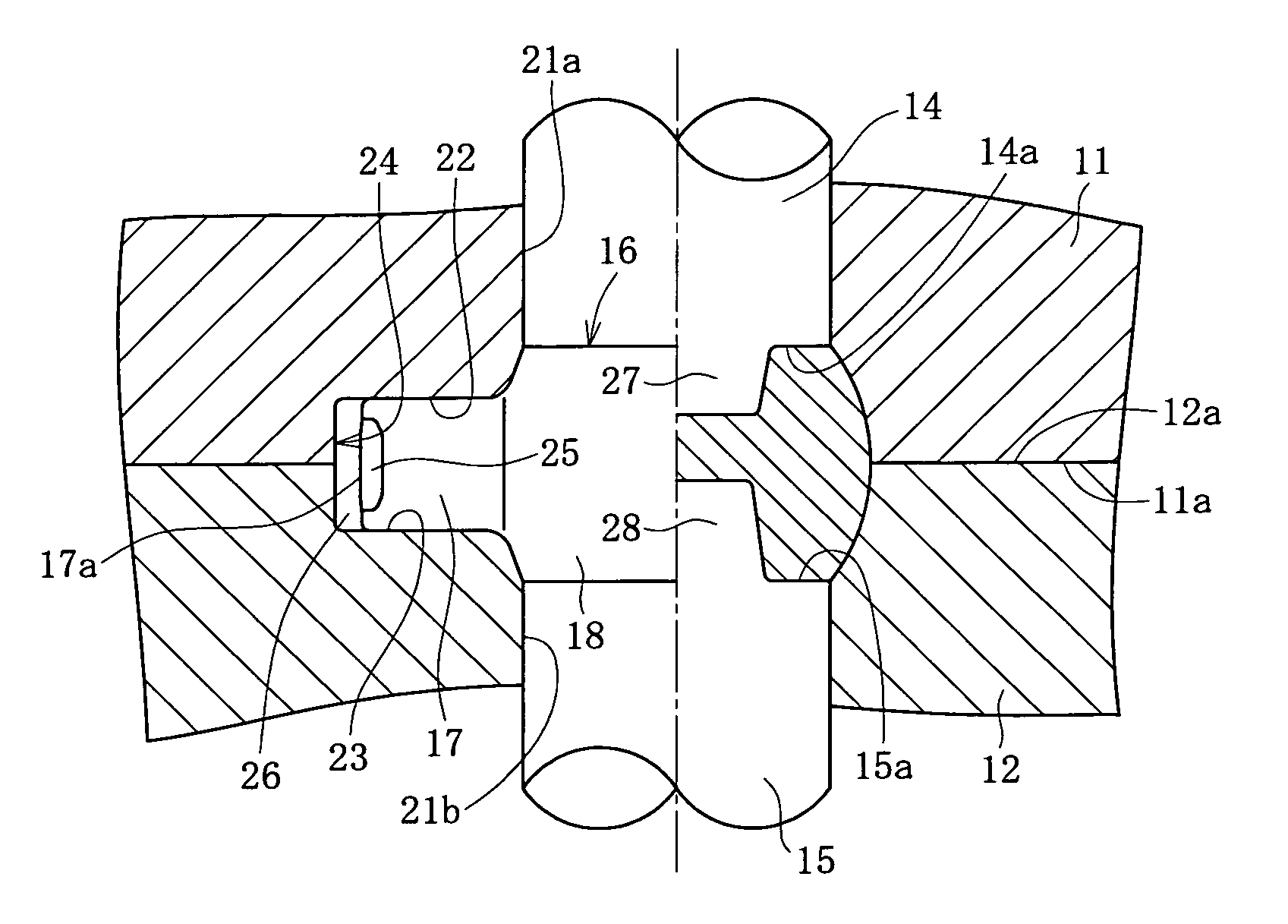 Closed forging die and forging method