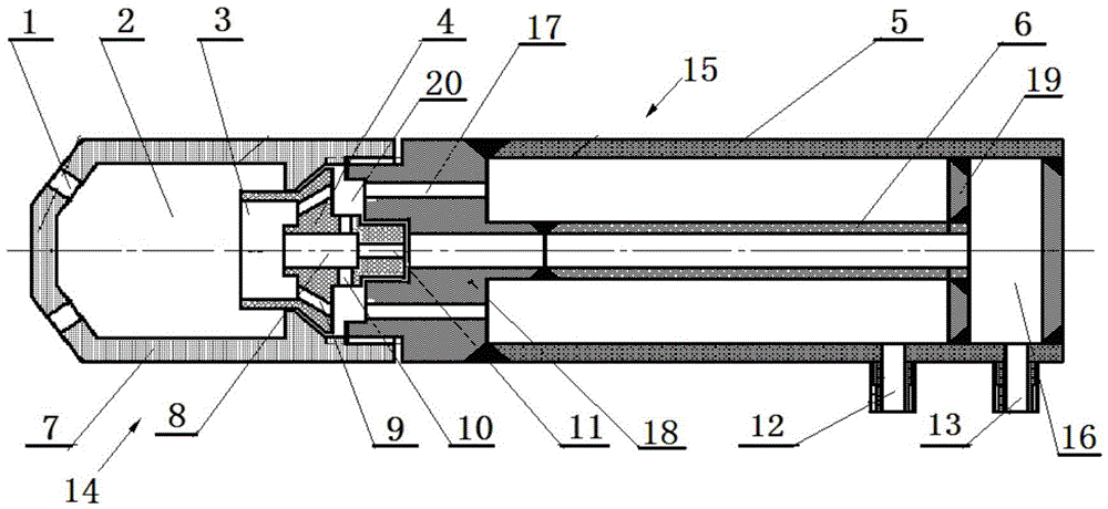 Two-stage efficient atomization oil gun