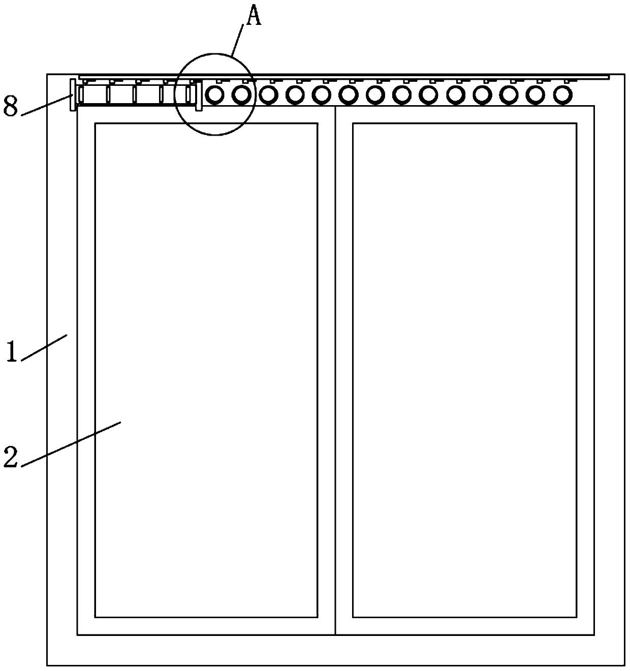 Sound insulation window based on magnetic buffer ventilation