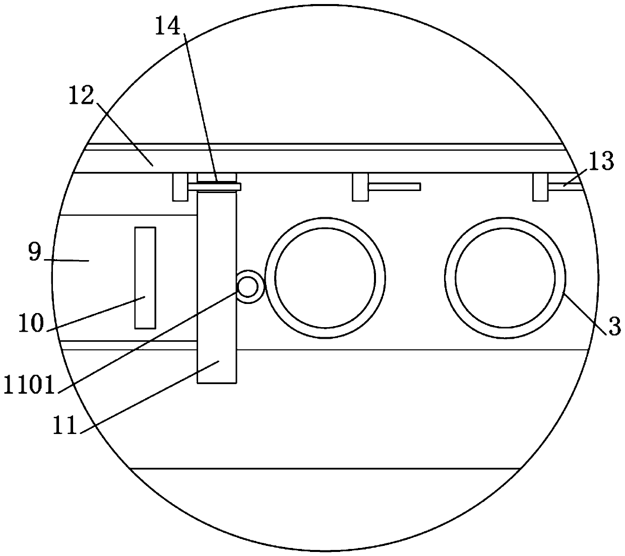 Sound insulation window based on magnetic buffer ventilation