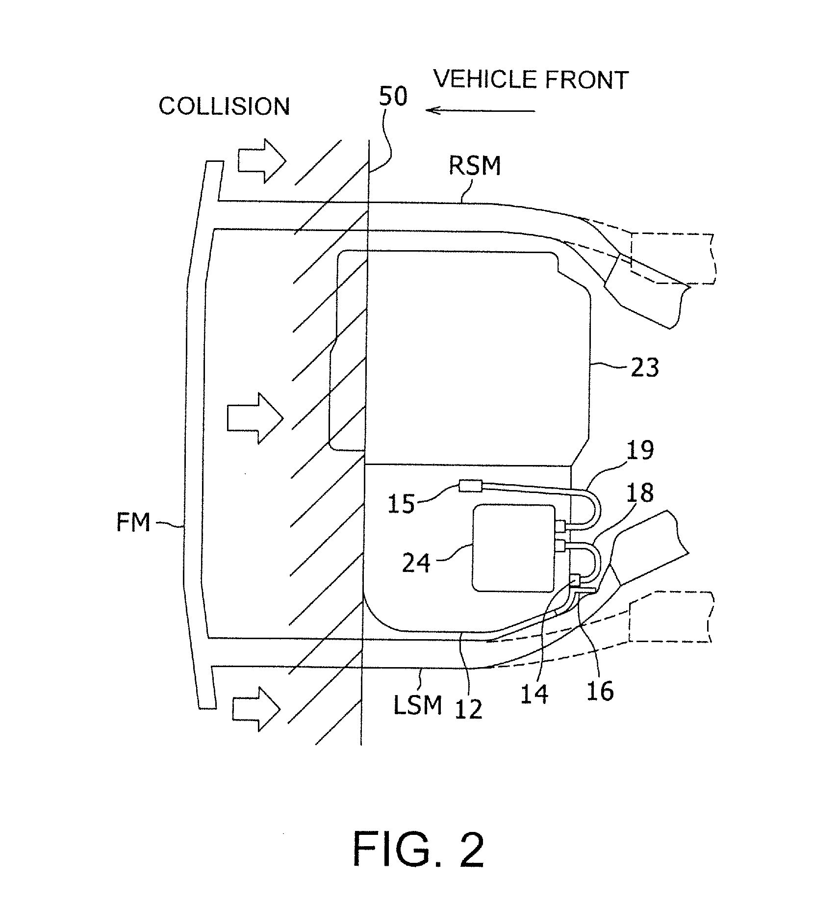 Connector protection structure for motor