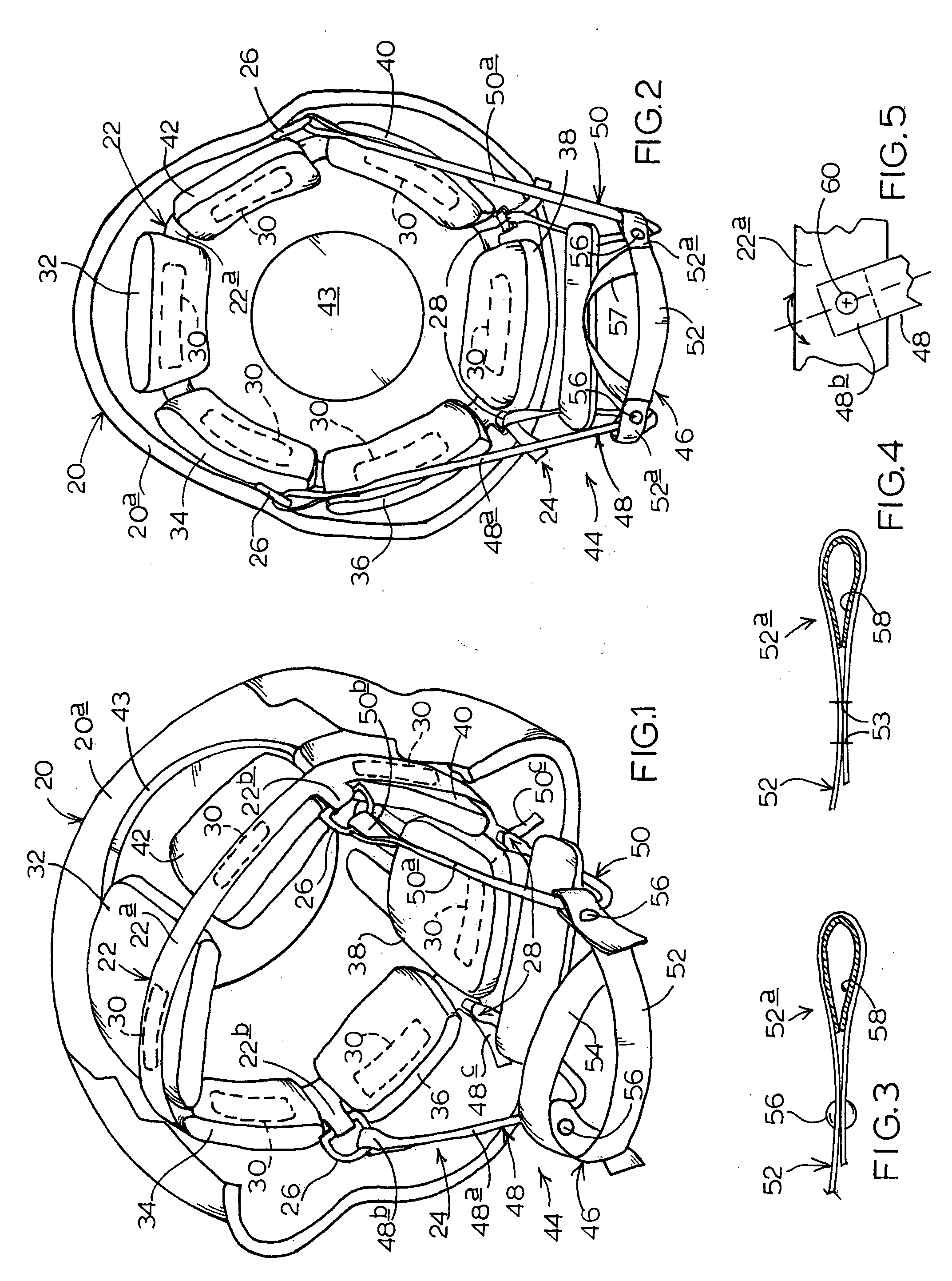 Self-balancing, load-distributing helmet structure