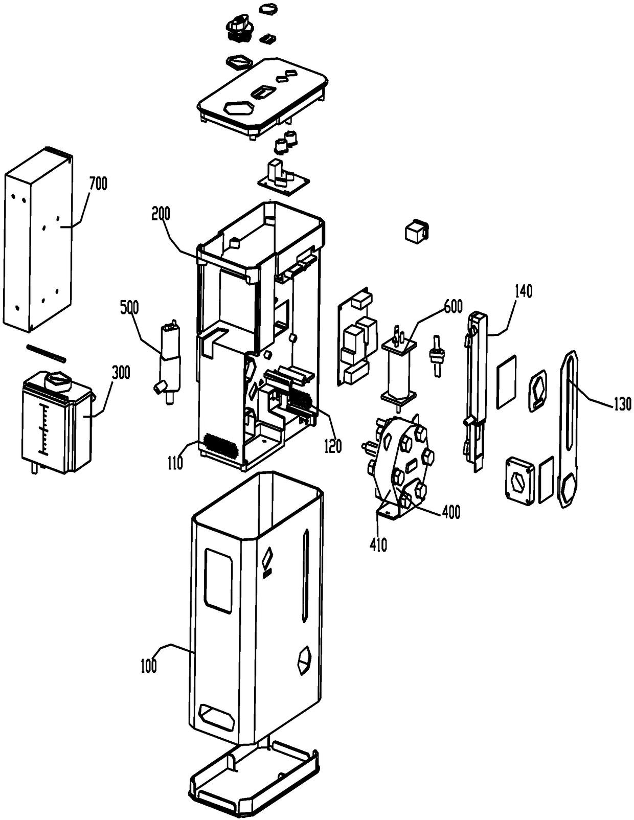 Portable hydrogen enriching machine