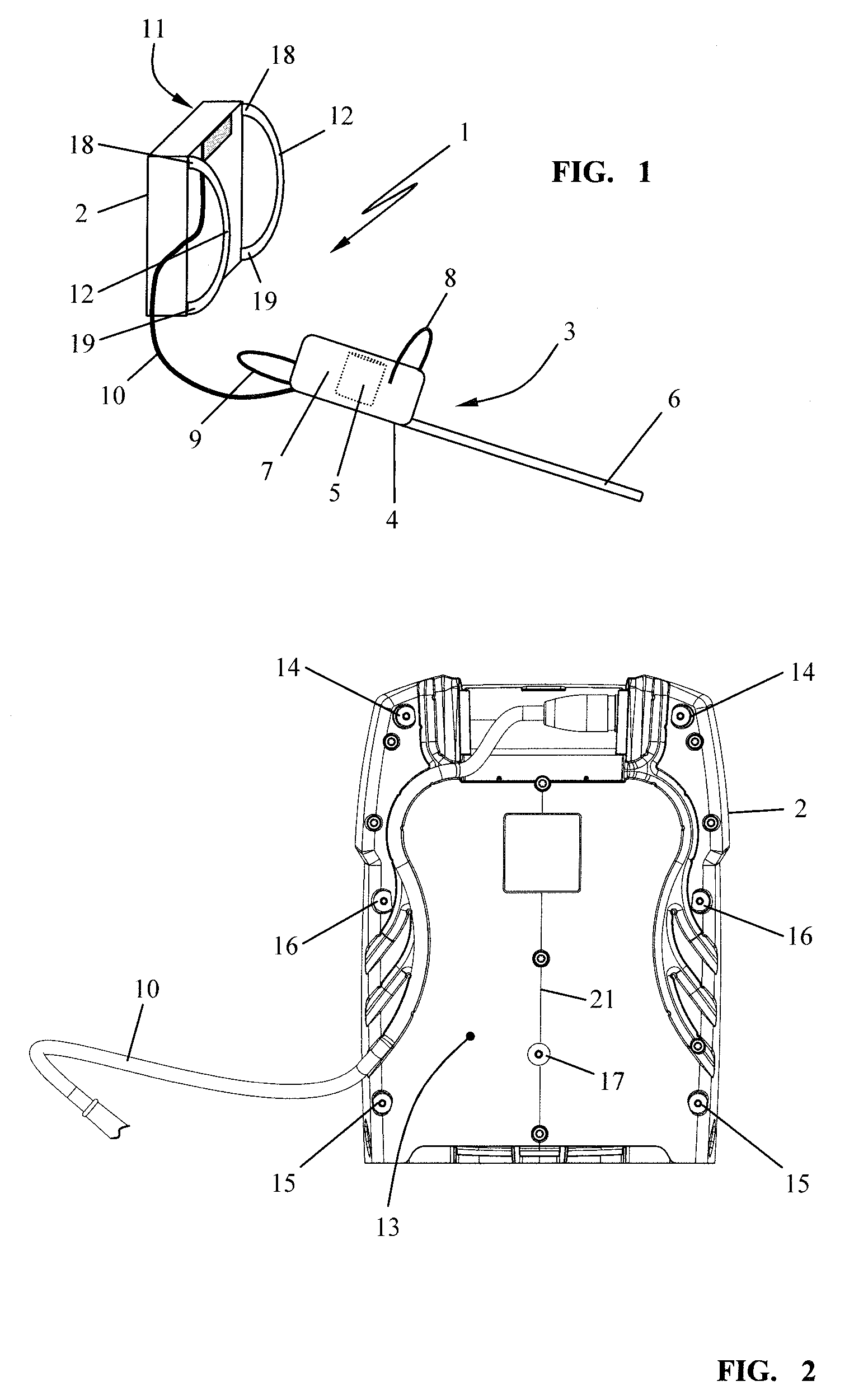 Portable work apparatus having straps